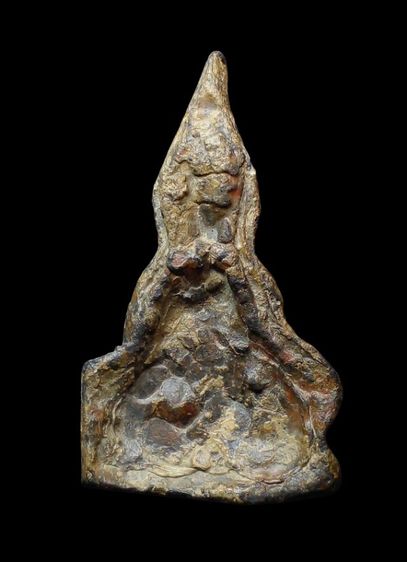 พระท่ากระดาน เนื้อชินตะกั่วสนิมแดง รูปที่ 2