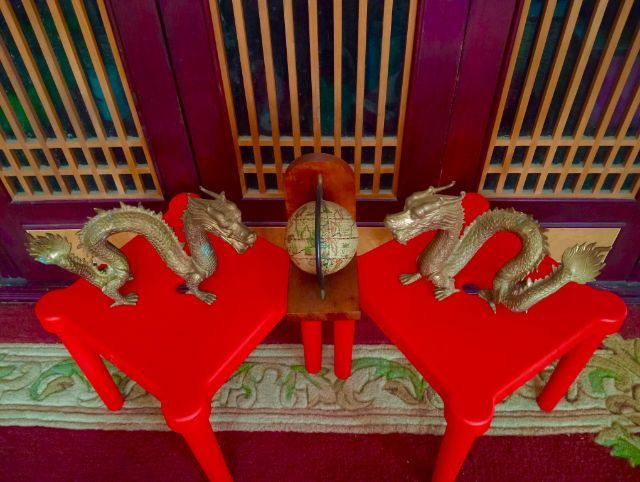มังกรทองเหลืองแท้เนื้อตันหนาหนัก 1 คู่ขนาดใหญ่สภาพเยี่ยม รูปที่ 9
