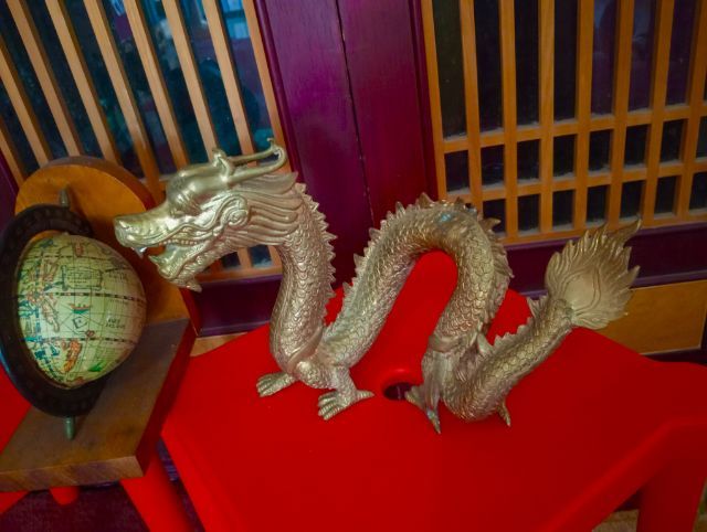 มังกรทองเหลืองแท้เนื้อตันหนาหนัก 1 คู่ขนาดใหญ่สภาพเยี่ยม รูปที่ 12