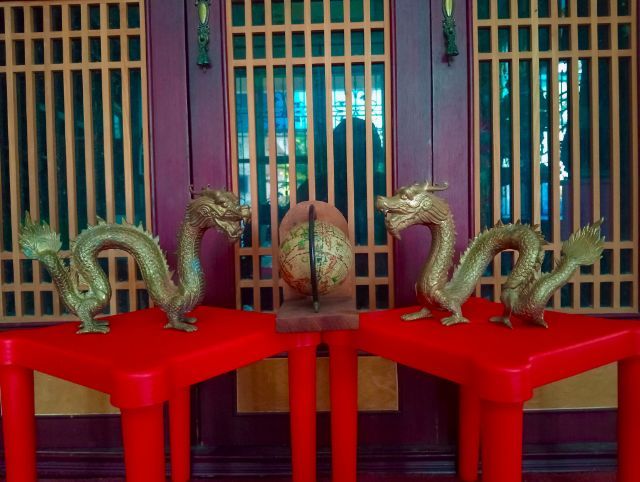 มังกรทองเหลืองแท้เนื้อตันหนาหนัก 1 คู่ขนาดใหญ่สภาพเยี่ยม รูปที่ 16