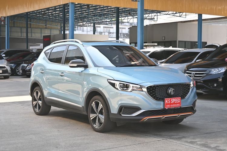 MG ZS 2021 EV Utility-car ไฟฟ้า ไม่ติดแก๊ส เกียร์อัตโนมัติ ฟ้า รูปที่ 3