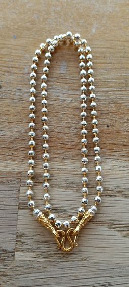 อื่นๆ สร้อยคอและจี้ สร้อยคอทองคำขาว 24 kงานจิวไม่ลอกไม่ดำ