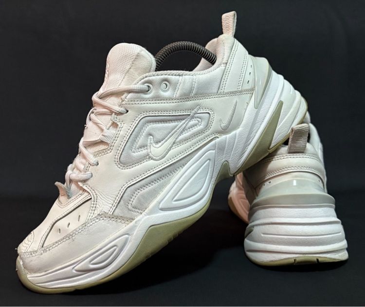 ขาว หนังแท้ รองเท้าผ้าใบ UK 7.5 | EU 41 1/3 | US 8 Nike M2K Tekno Size41 ส่งฟรี