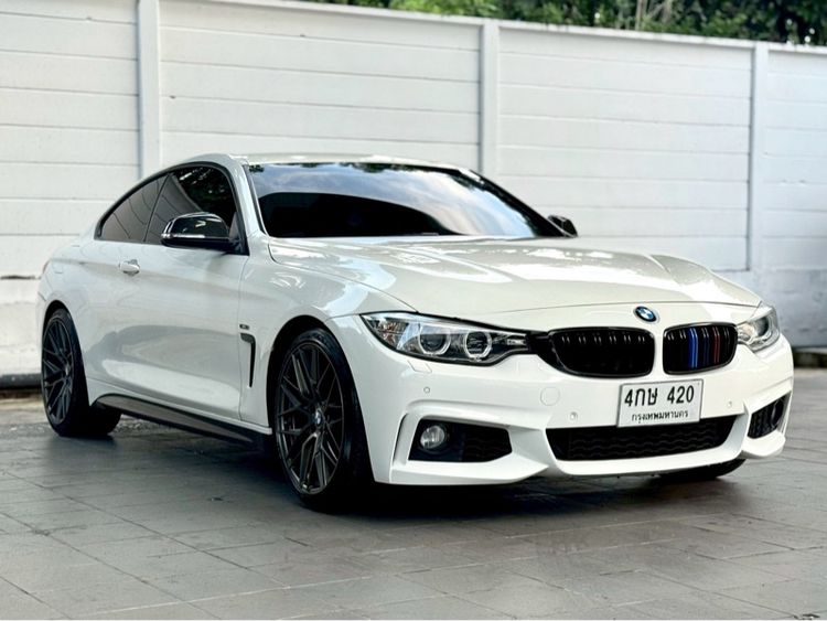 BMW Series 4 2014 420d Sedan ดีเซล ไม่ติดแก๊ส เกียร์อัตโนมัติ ขาว รูปที่ 2