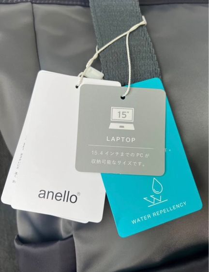 กระเป๋าเป้สะพายหลัง anello กันน้ำกันฝน ของแท้ สำหรับใส่ Laptop 15 นิ้ว รูปที่ 3