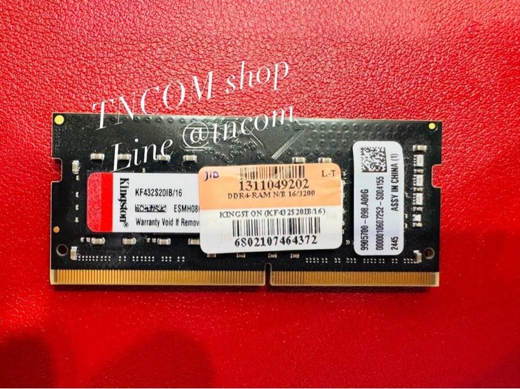 ขายแรมโน๊ตบุ๊ค Kingston 16 3200