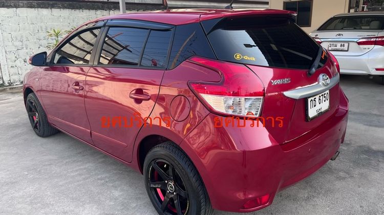 Toyota Yaris 2014 1.2 E Sedan เบนซิน ไม่ติดแก๊ส เกียร์อัตโนมัติ แดง รูปที่ 4