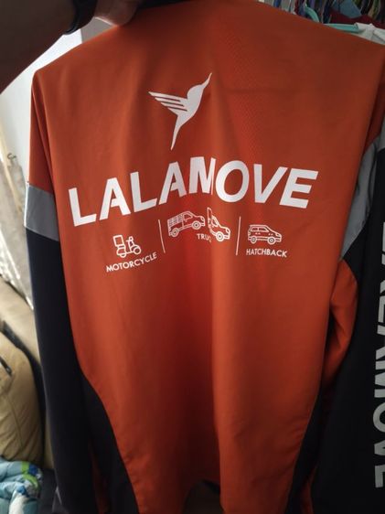 เสื้อคลุม Lalamove มือ 2 สภาพเหมือนใหม่ ไซต์ XL
