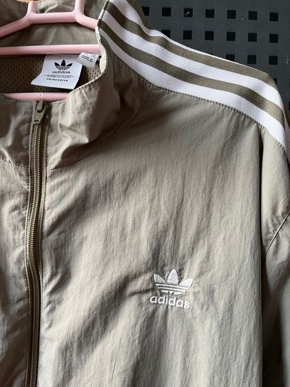 เสื้อแจ็คเก็ตผ้าร่มแขนยาว Adidas Originals Teack Lock Up สีเขียว 2XL (มือสอง) รูปที่ 3