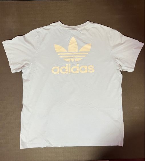 เสื้อยืดแขนสั้น Adidas Originals Trefoil สีครีม 2XL (มือ2) รูปที่ 2