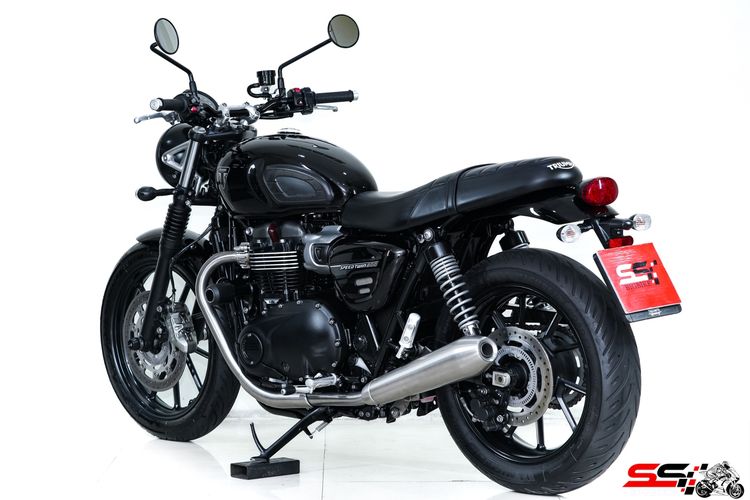 TRIUMPH SPEED TWIN 900 สีดำ ปี2024 วิ่ง 5,700km ไมล์แท้ มือเดียวสภาพป้ายแดงไร้ริ้วรอย รูปที่ 5