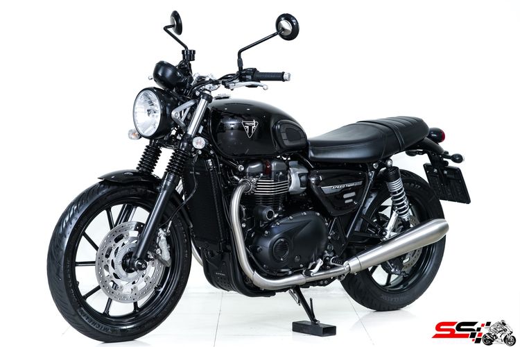 TRIUMPH SPEED TWIN 900 สีดำ ปี2024 วิ่ง 5,700km ไมล์แท้ มือเดียวสภาพป้ายแดงไร้ริ้วรอย รูปที่ 8