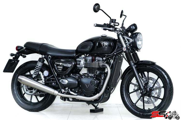 TRIUMPH SPEED TWIN 900 สีดำ ปี2024 วิ่ง 5,700km ไมล์แท้ มือเดียวสภาพป้ายแดงไร้ริ้วรอย รูปที่ 18