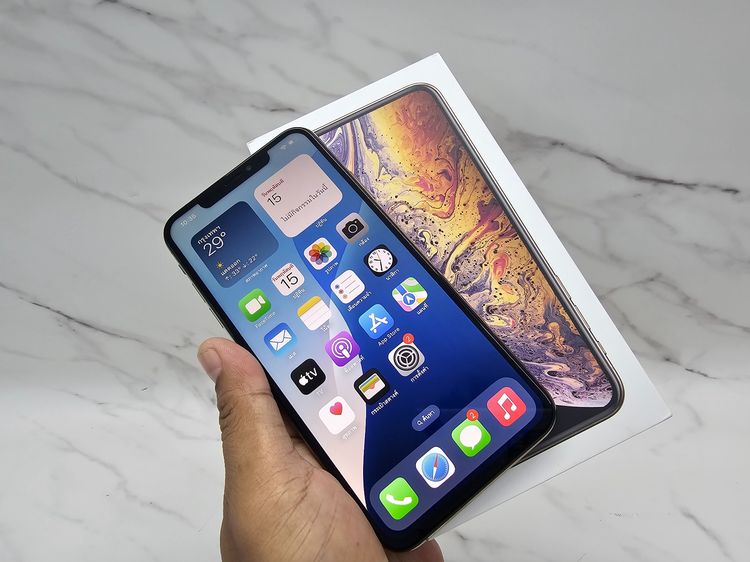 64 GB ขาย iPhone XS Max สีทอง มือสอง ยกกล่อง
