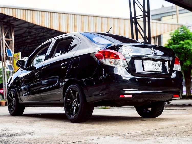 Mitsubishi Attrage 2014 1.2 GLX Sedan เบนซิน ไม่ติดแก๊ส เกียร์อัตโนมัติ ดำ รูปที่ 4