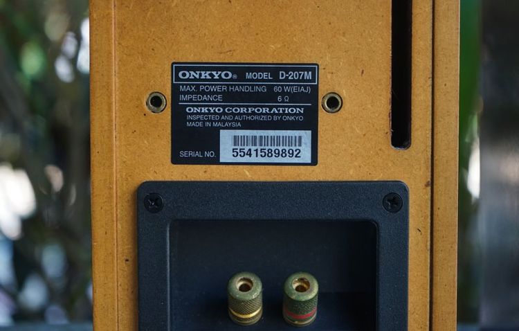 ลำโพง ONKYO D-207M บุคเชลล์ตัวเล็กเสียงดีตู้ผิวไม้แท้  รูปที่ 12