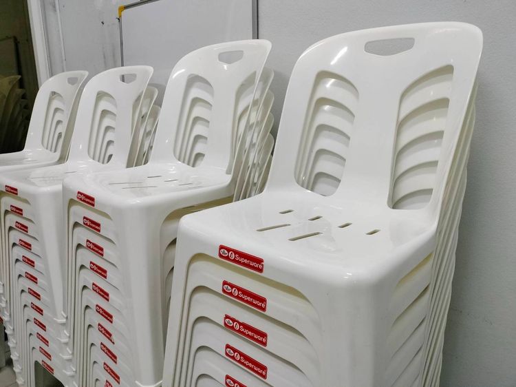 เก้าอี้พนักพิง SUPERWARE CH-50R สีขาว รูปที่ 3
