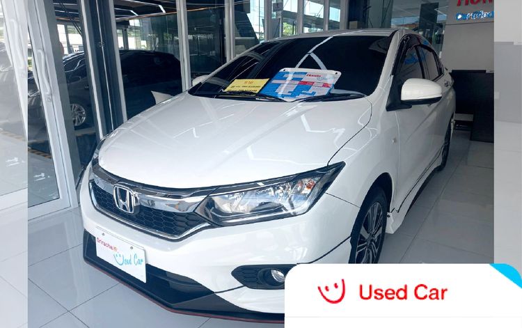 Honda City 2021 1.0 S เบนซิน ไม่ติดแก๊ส เกียร์อัตโนมัติ ดำ รูปที่ 3