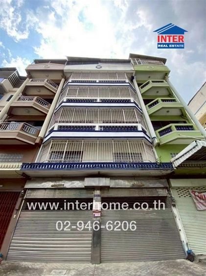 อาคารพาณิชย์ 5 ชั้น 30 ตร.ว. อาคารพาณิชย์ ซอยเจริญนคร62 ใกล้สะพานพระราม3 ถนนพระราม3 ถนนเจริญนคร เขตธนบุรี กรุงเทพมหานคร