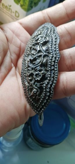 ปิ่นกลักผมโบราณเนื้อเงิน รูปที่ 4