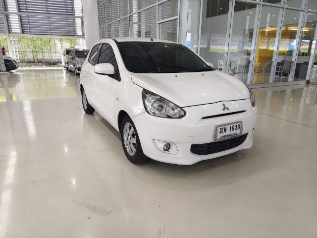 Mitsubishi Mirage 2012 1.2 GLS Sedan เบนซิน ไม่ติดแก๊ส เกียร์อัตโนมัติ ขาว รูปที่ 3