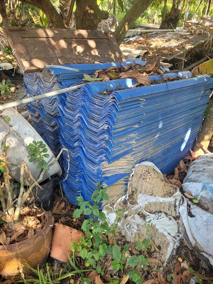 ขายกระเบื้องหนาสีฟ้า เมตร 20 ประมาณ 300 แผ่น รูปที่ 2