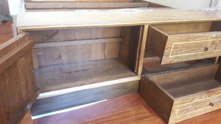 เตียงไม้สัก 6 ฟุต ทำสีใหม่ รูปที่ 8