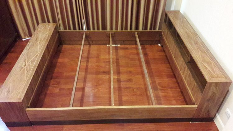 เตียงไม้สัก 6 ฟุต ทำสีใหม่ รูปที่ 12