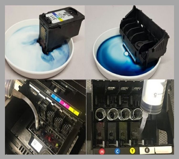 น้ำยาล้างหัวพิมพ์ปริ้นเตอร์ สำหรับ Canon  Hp  Epson  Brother ของแท้จากโรงงานผลิตน้ำหมึก รูปที่ 2
