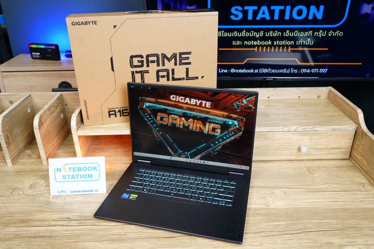 GIGABYTE GAMING A16 i7-13620H Ram16 RTX4050(6GB) SSD1TB 16.0นิ้ว FHD+ 165Hz เกมมิ่งสเปคสูง ดีไซน์สวยเท่เรียบหรูดูทันสมัย มีประกันศูนย์ยาว202 รูปที่ 3