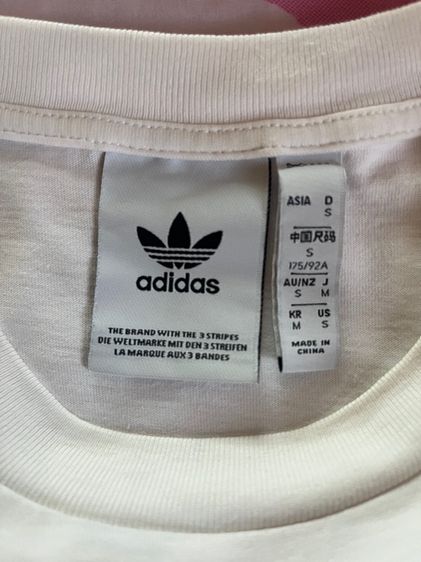 เสื้อยืดแขนสั้น Adidas Original TREFOIL สีขาว S (มือหนึ่ง) รูปที่ 5