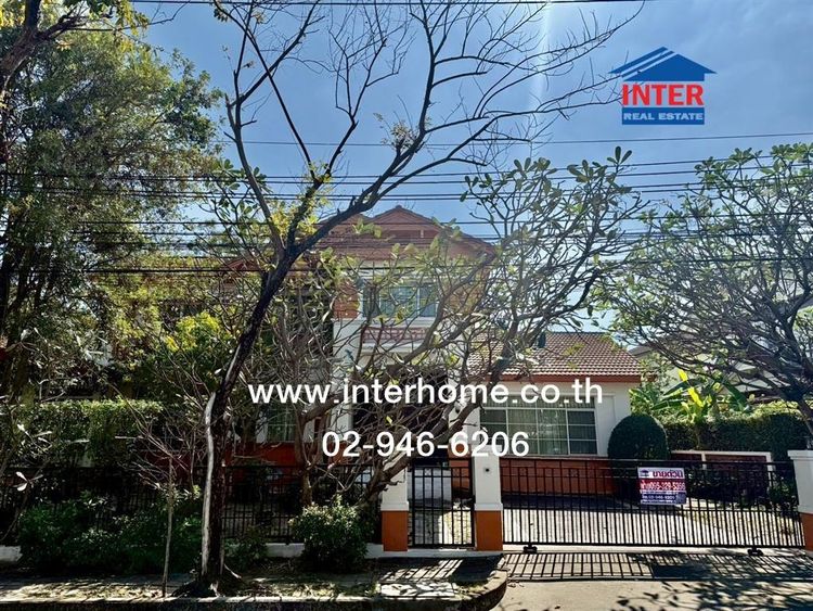 บ้านเดี่ยว 2 ชั้น 146.9 ตร.ว. หมู่บ้านมัณฑนา อ่อนนุช-วงแหวน 1 ถนนสุขาภิบาล2 ถนนทางคู่ขนานกาญจนาภิเษก เขตประเวศ กรุงเทพมหานคร