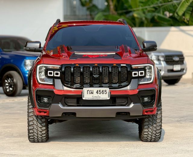 Ford Ranger 2023 2.0 Hi-Rider Sport ดีเซล เกียร์อัตโนมัติ ส้ม รูปที่ 3
