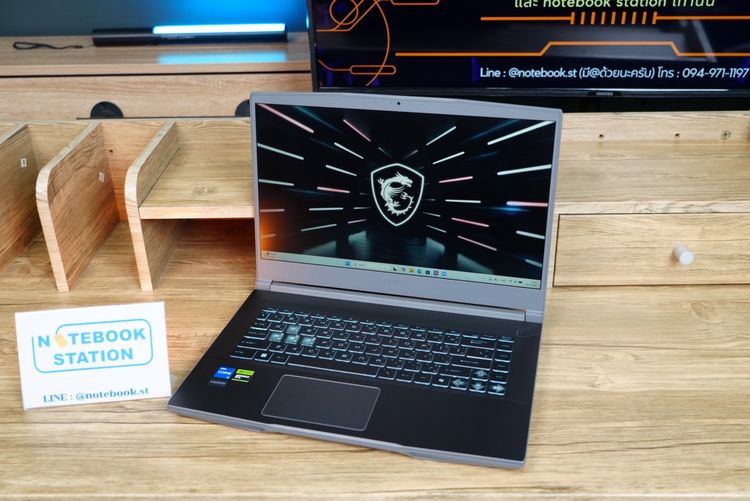 MSI Thin 15 i5-12450H RTX4050(6GB) Ram16 SSD512 จอ15.6 144Hz สเปคสูง ไฟคีย์บอร์ดสีฟ้า เครื่องสวย อุปกรณ์แท้ครบกล่องมีประกันศูนย์ พร้อมใช้งาน รูปที่ 3