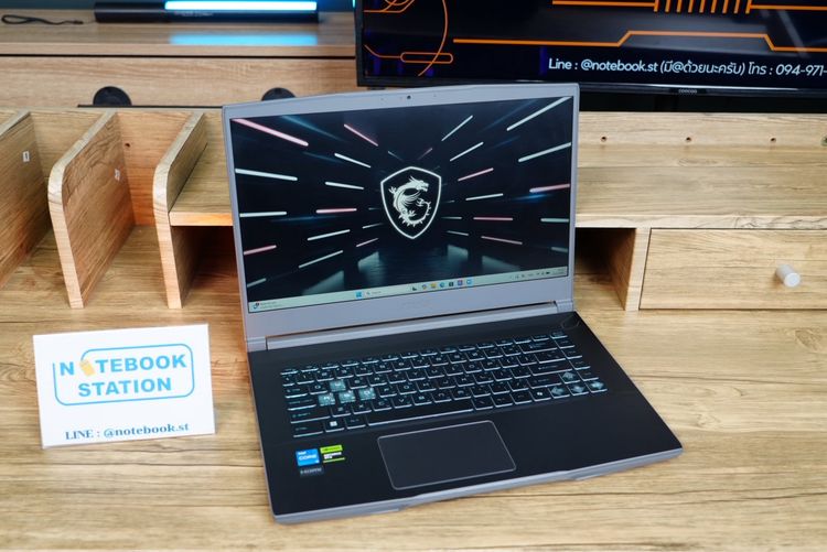 MSI Thin 15 i5-12450H RTX4050(6GB) Ram16 SSD512 จอ15.6 144Hz สเปคสูง ไฟคีย์บอร์ดสีฟ้า เครื่องสวย อุปกรณ์แท้ครบกล่องมีประกันศูนย์ พร้อมใช้งาน รูปที่ 4