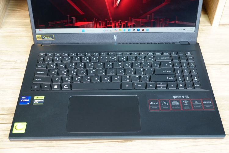 Acer Nitro V15 i9-13900H RTX-4060(8GB) RAM16 SSD512 จอ15.6 FHD 165Hz สเปคสูงจัดเต็ม ดีไซน์เรียบหรู ดูทันสมัย ครบกล่องพร้อมประกันศูนย์2028 ขา รูปที่ 5
