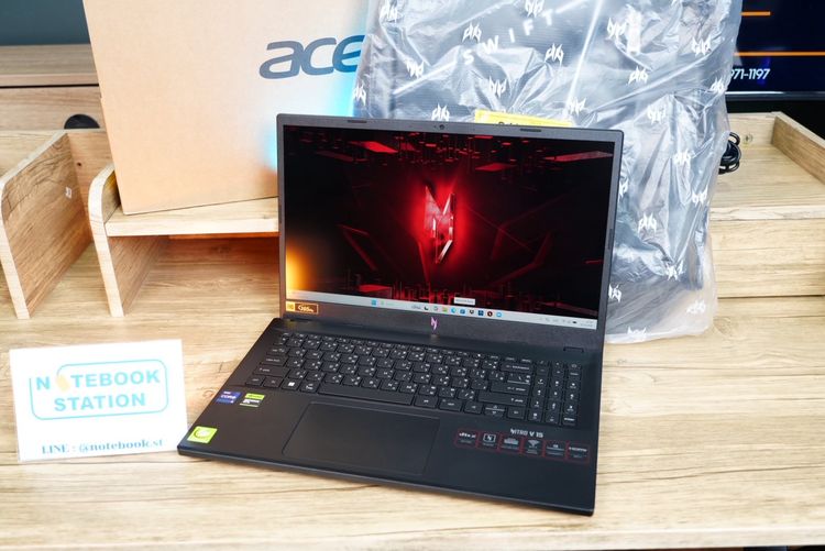 Acer Nitro V15 i9-13900H RTX-4060(8GB) RAM16 SSD512 จอ15.6 FHD 165Hz สเปคสูงจัดเต็ม ดีไซน์เรียบหรู ดูทันสมัย ครบกล่องพร้อมประกันศูนย์2028 ขา รูปที่ 3