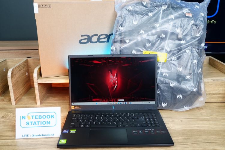 วินโดว์ 16 กิกะไบต์ ใช่ Acer Nitro V15 i9-13900H RTX-4060(8GB) RAM16 SSD512 จอ15.6 FHD 165Hz สเปคสูงจัดเต็ม ดีไซน์เรียบหรู ดูทันสมัย ครบกล่องพร้อมประกันศูนย์2028 ขา