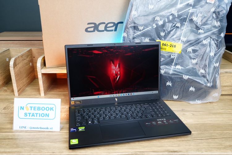 Acer Nitro V15 i9-13900H RTX-4060(8GB) RAM16 SSD512 จอ15.6 FHD 165Hz สเปคสูงจัดเต็ม ดีไซน์เรียบหรู ดูทันสมัย ครบกล่องพร้อมประกันศูนย์2028 ขา รูปที่ 4