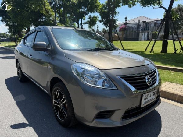 Nissan Almera 2012 1.2 E Sedan เบนซิน ไม่ติดแก๊ส เกียร์ธรรมดา น้ำตาล รูปที่ 3