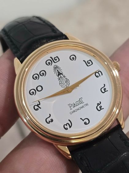 ผลิตในโอกาสพิเศษในประเทศไทย Rare PIAGET CHRONOMETER White Dial Ref.15468 Limited 49 50 18k Rose Gold หน้าปัดขาว 