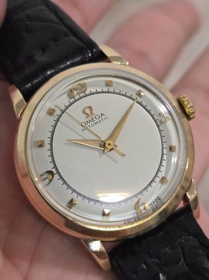 นาฬิกา Omega Bumper 14k Solid Gold Circa 1950s  รูปที่ 2