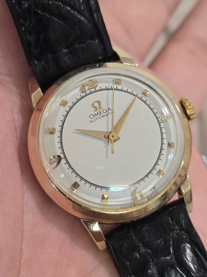 นาฬิกา Omega Bumper 14k Solid Gold Circa 1950s  รูปที่ 6