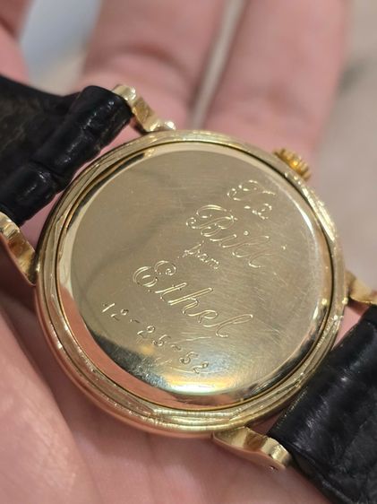 นาฬิกา Omega Bumper 14k Solid Gold Circa 1950s  รูปที่ 9