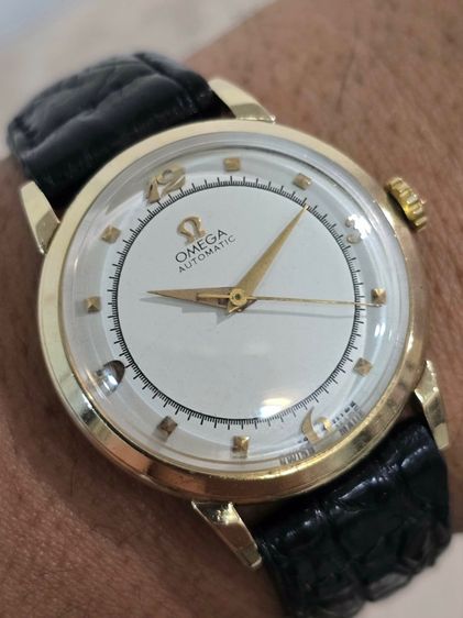 นาฬิกา Omega Bumper 14k Solid Gold Circa 1950s  รูปที่ 4
