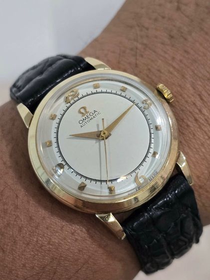 นาฬิกา Omega Bumper 14k Solid Gold Circa 1950s  รูปที่ 10