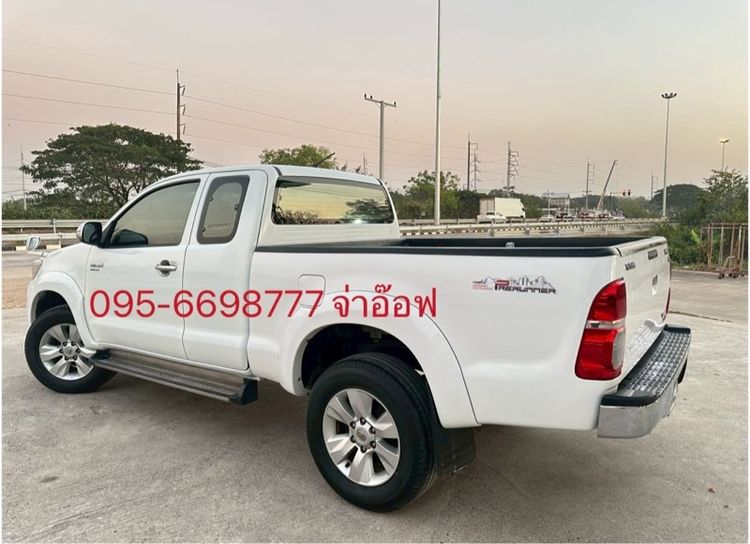 Toyota Hilux Vigo Champ 2012 Smart Cab 2.5 E VNT Prerunner Pickup ดีเซล ไม่ติดแก๊ส เกียร์ธรรมดา ขาว รูปที่ 3