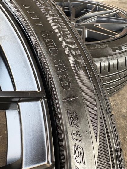ล้อแม็กมือ1 ขอบ18 FS01 5รู100 กว้าง8 ออฟ38 สีดำ ล้อเบา FLOW FORMING งานSEVENFIFTH งานสวยมาก  พร้อมยางมือ2 NEXEN215-45-18 ปี22 ปีแท้  รูปที่ 9