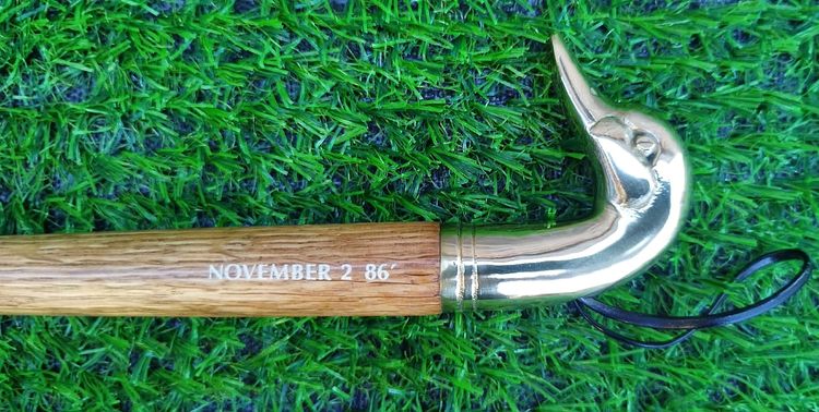 ที่ใส่รองเท้า ทำจากไม้ และ ทองเหลือง November 2 86' ( shoehorn ) จากญี่ปุ่น รูปที่ 5