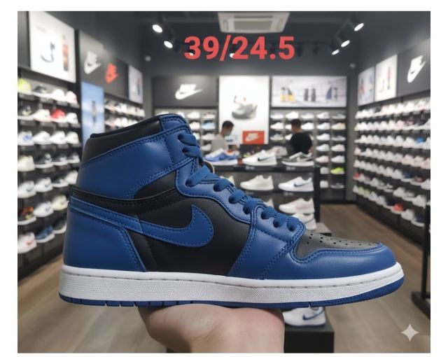 💢Nike Air Jordan1 รองเท้าผ้าใบหุ้มข้อมือสอง ไซส์ 39 สภาพสวย  